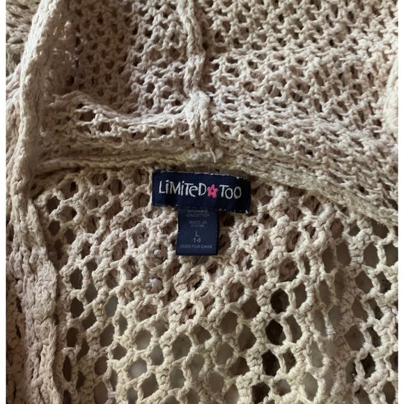 Vintage Limited Too Crochet Knit Pullover - Picture 2 of 2